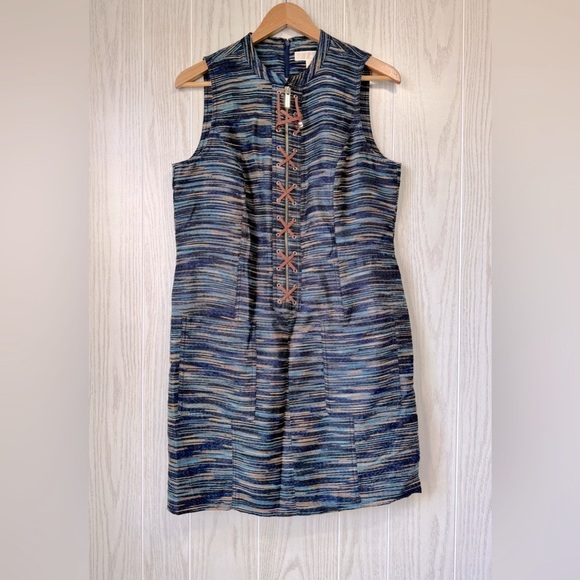 MICHAEL MICHAEL KORS REGAL NAVY DRESS SIZE 10 LNC - Picture 1 of 3